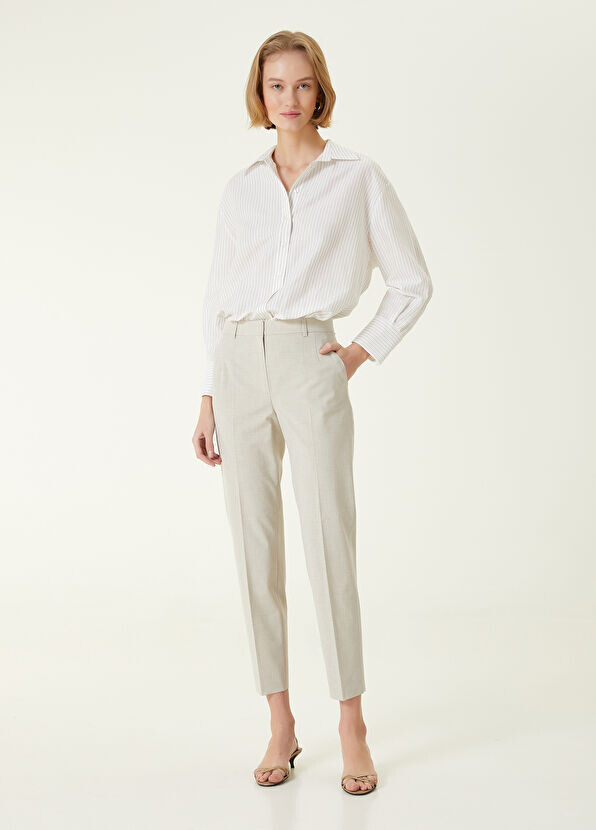 

Креповые брюки морковного кроя Beymen Collection, серый