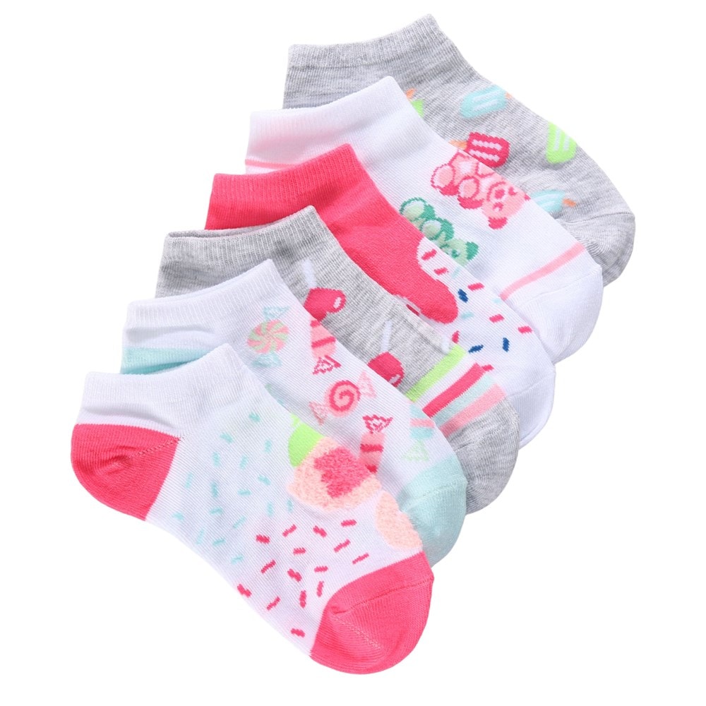 цена Набор из 6 детских носков-невидимок Sof Sole, цвет sweet tooth prints