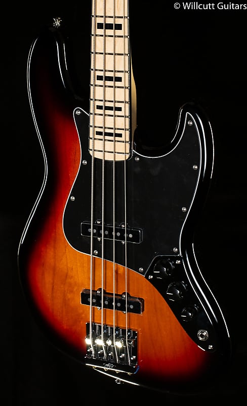 Басс гитара Fender Geddy Lee Jazz Bass 3-Tone Sunburst Maple Bass Guitar-MX22051345-9.29 lbs