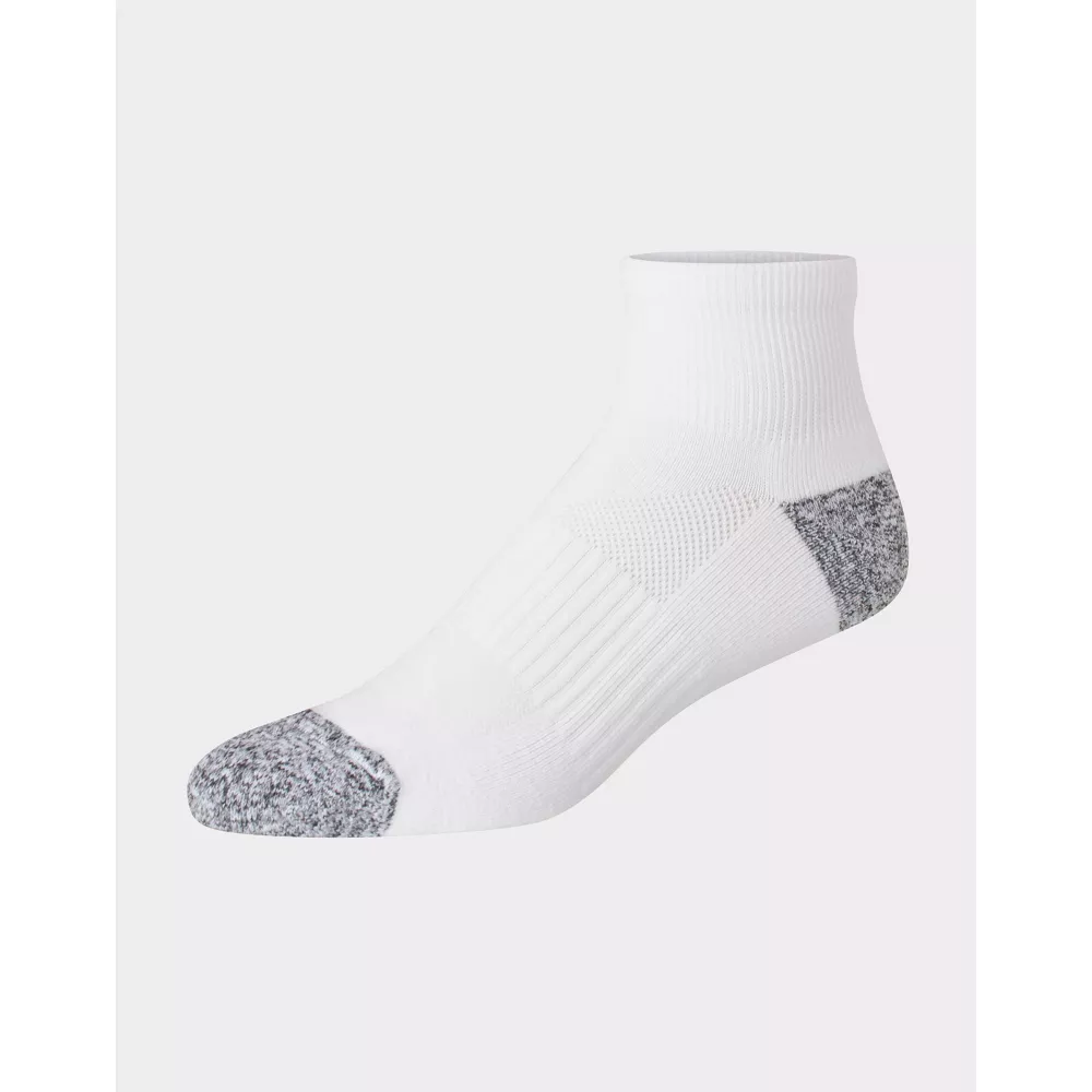 

Носки Hanes Premium Men's Performance Filament Ankle Socks 6pk, цвет White/Gray