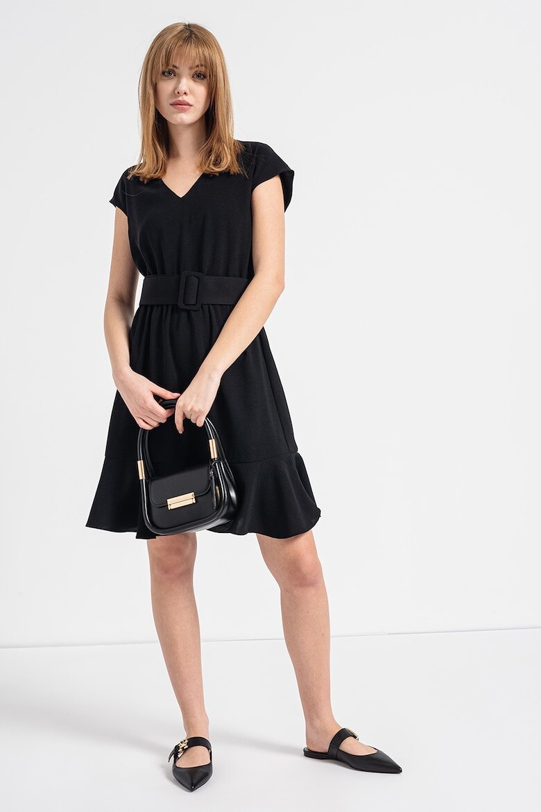 

Короткое платье с вырезом и точкой Armani Exchange, черный
