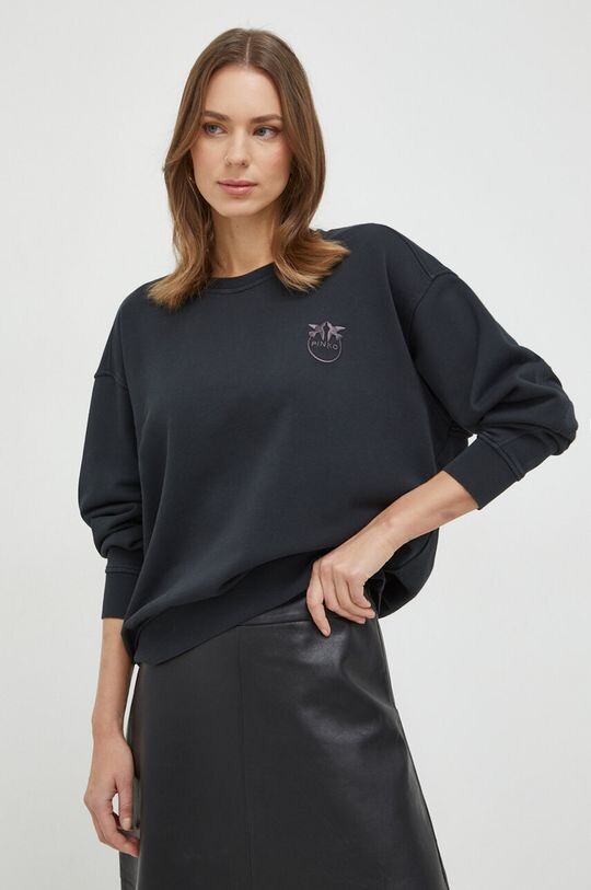 

Хлопковая толстовка Pinko, черный