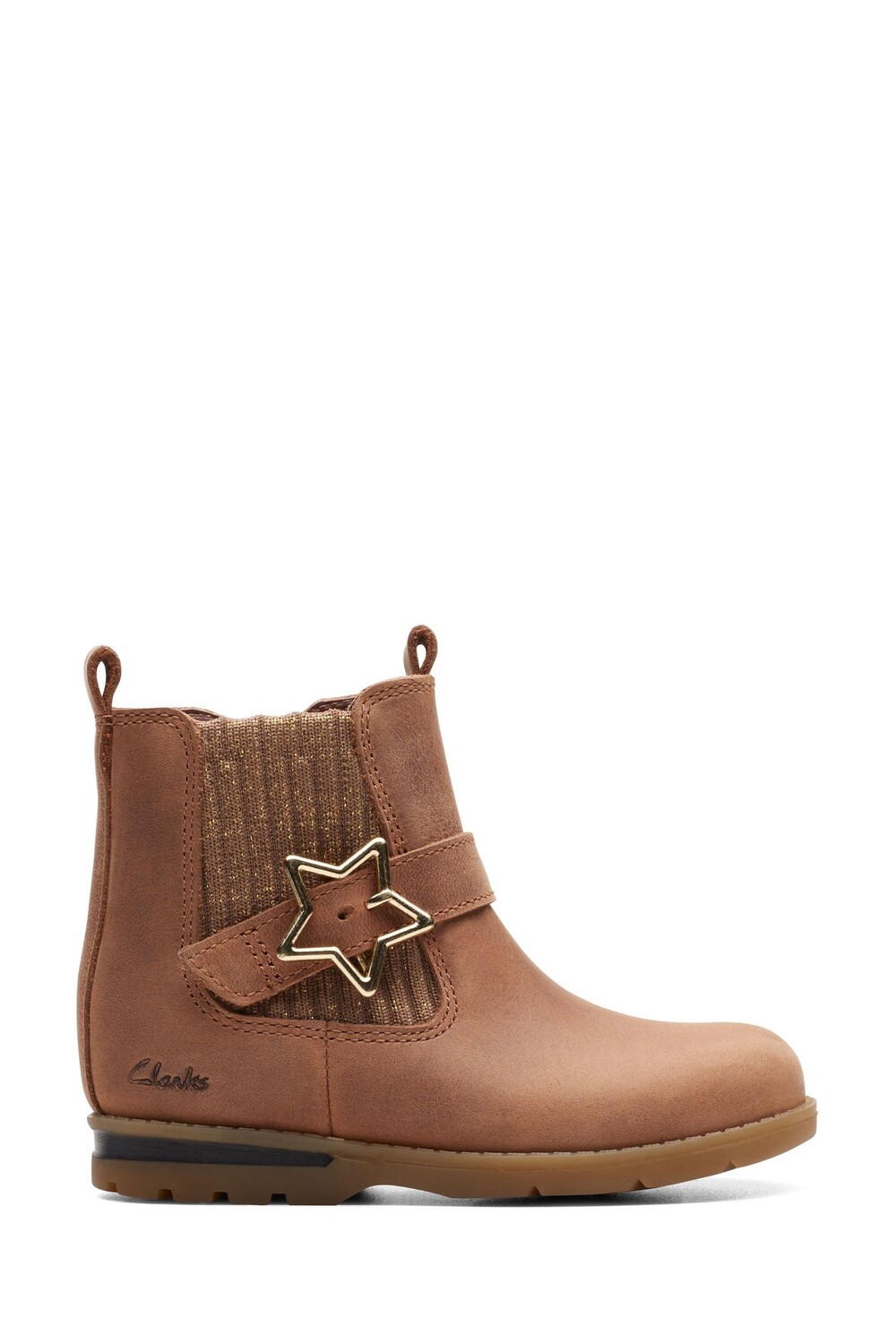 

Детские ботинки F Fit Dabi со звездами Clarks, коричневый