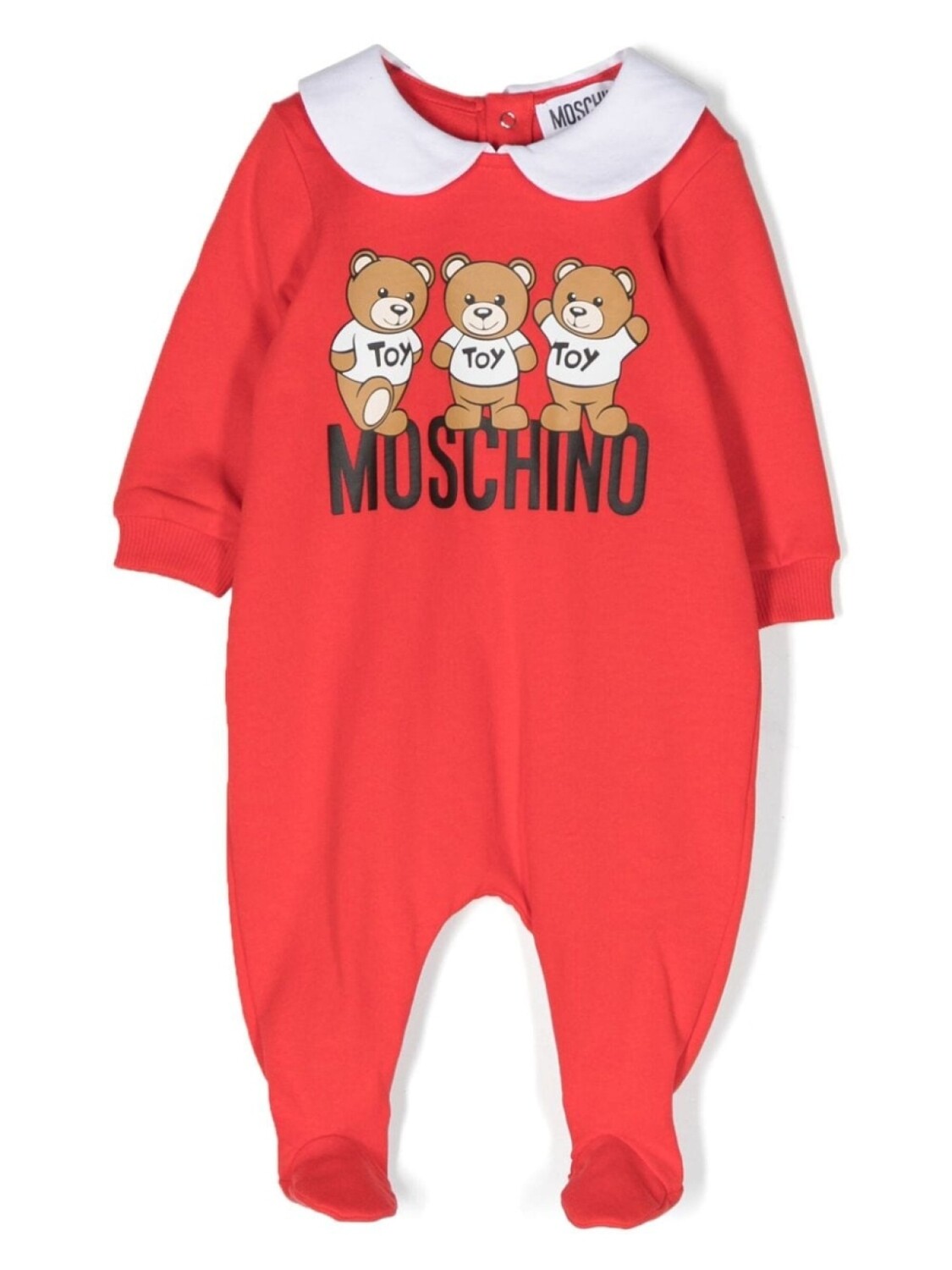 

Moschino Kids боди с принтом Teddy Bear, красный