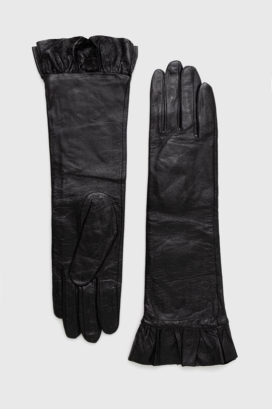 

Кожаные перчатки Answear Lab, черный