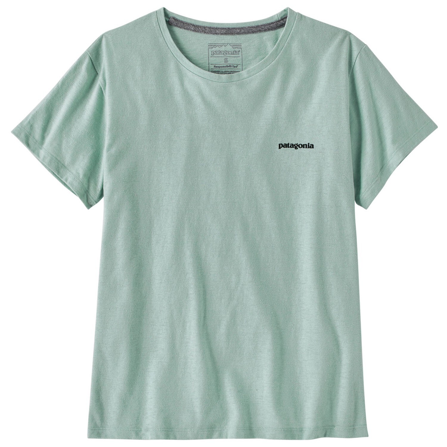 

Футболка Patagonia Women's P 6 Logo Responsibili Tee, цвет Wispy Green