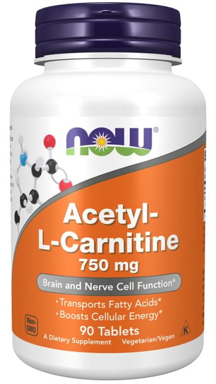 Now Foods, Ацетил-1-карнитин 750 мг, 90 капсул. Inna marka now foods ацетил l карнитин 750 мг 90 таблеток