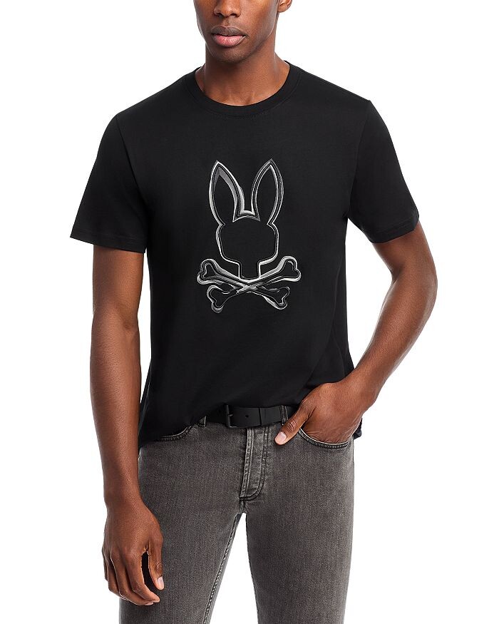 

Футболка с рисунком Psycho Bunny Vincent, черный
