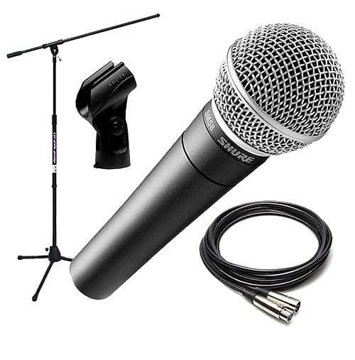 Динамический вокальный микрофон Shure SM58 Handheld Cardioid Dynamic Microphone вокальный микрофон shure sm48 lc