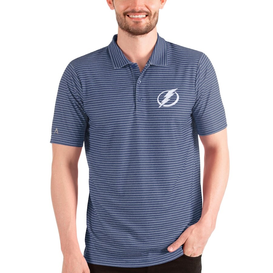 

Поло с коротким рукавом Antigua Tampa Bay Lightning, роял