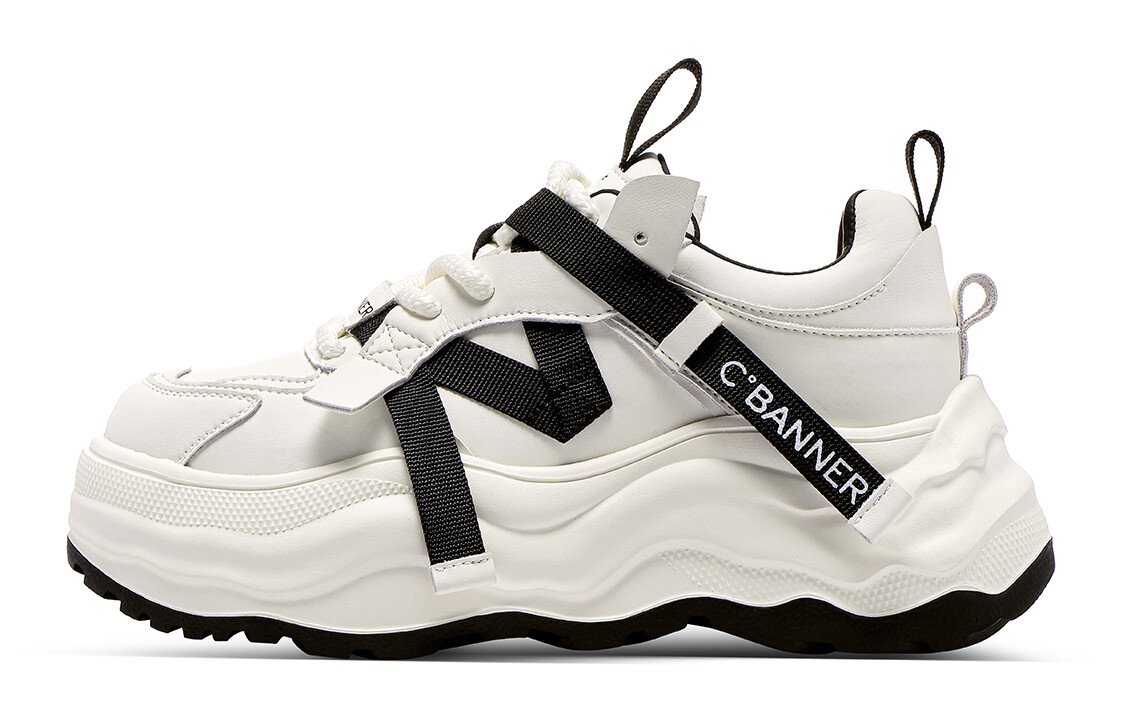 

Кроссовки C°BANNER Chunky Sneakers Women's Low-top White/Black, белый/черный