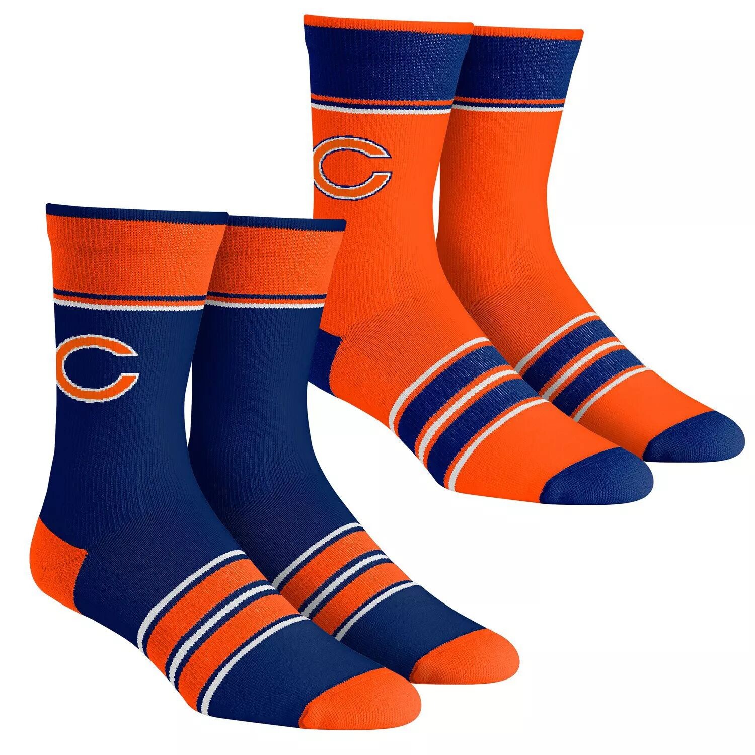 

Комплект из 2 носков в несколько полосок Youth Rock Em Socks Chicago Bears Team Crew Unbranded