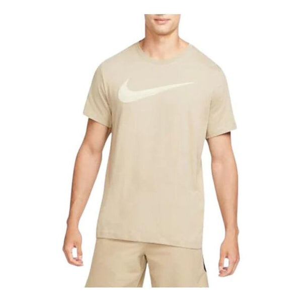 

Футболка тренировочная футболка dri fit swoosh Nike, бежевый