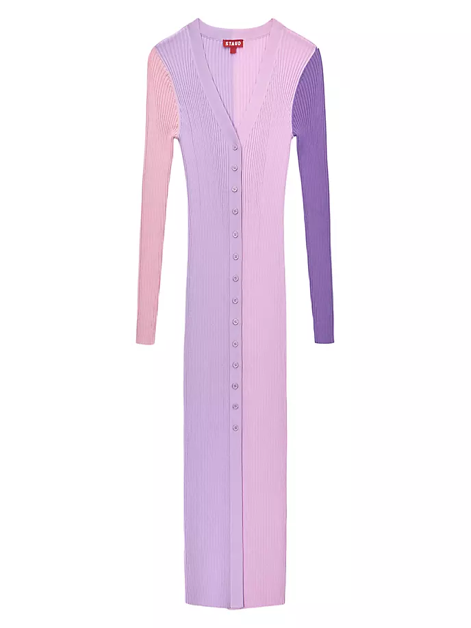 

Платье-свитер в рубчик Shoko Staud, мультиколор