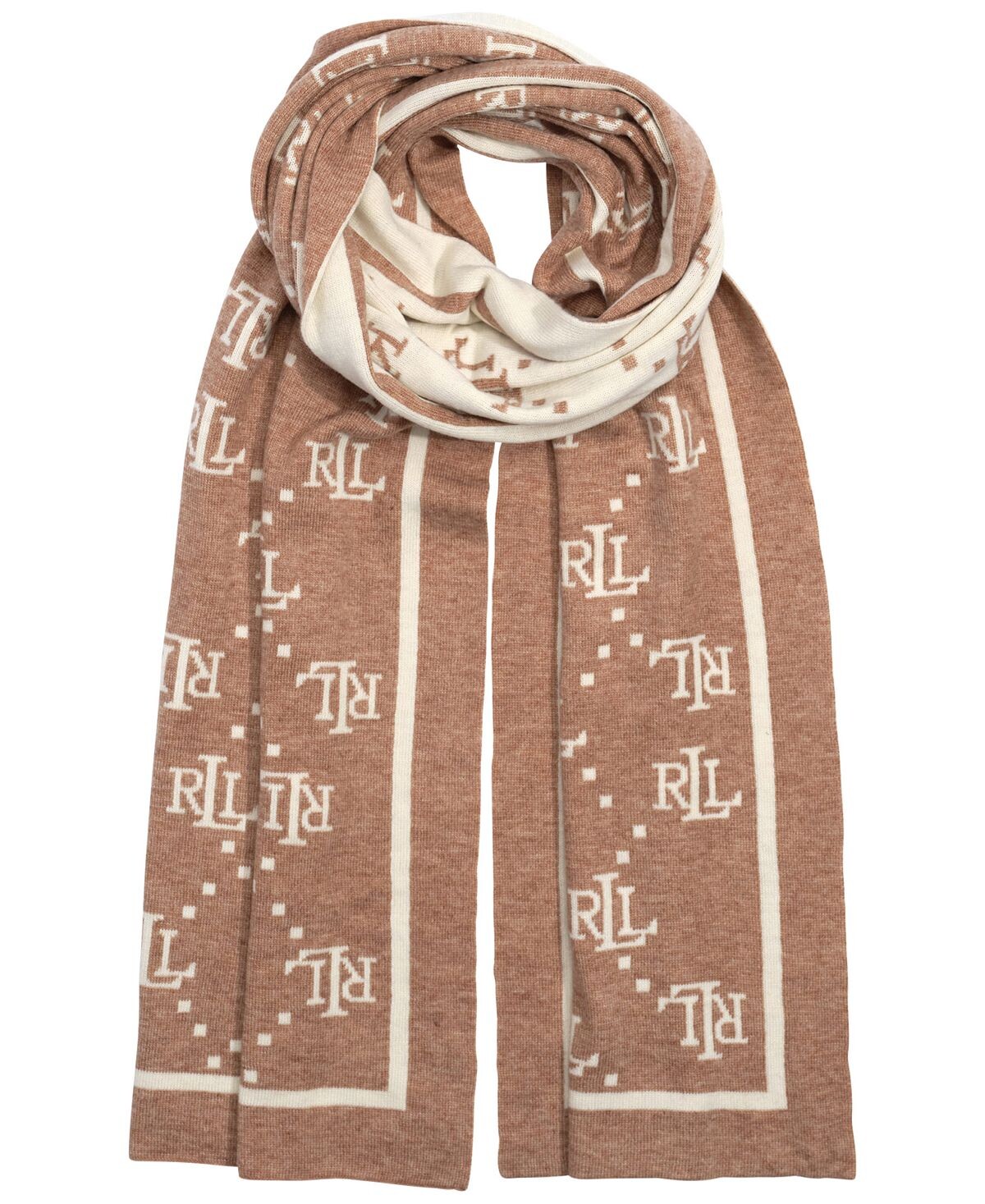 

Вязаный шарф с логотипом Lauren Ralph Lauren