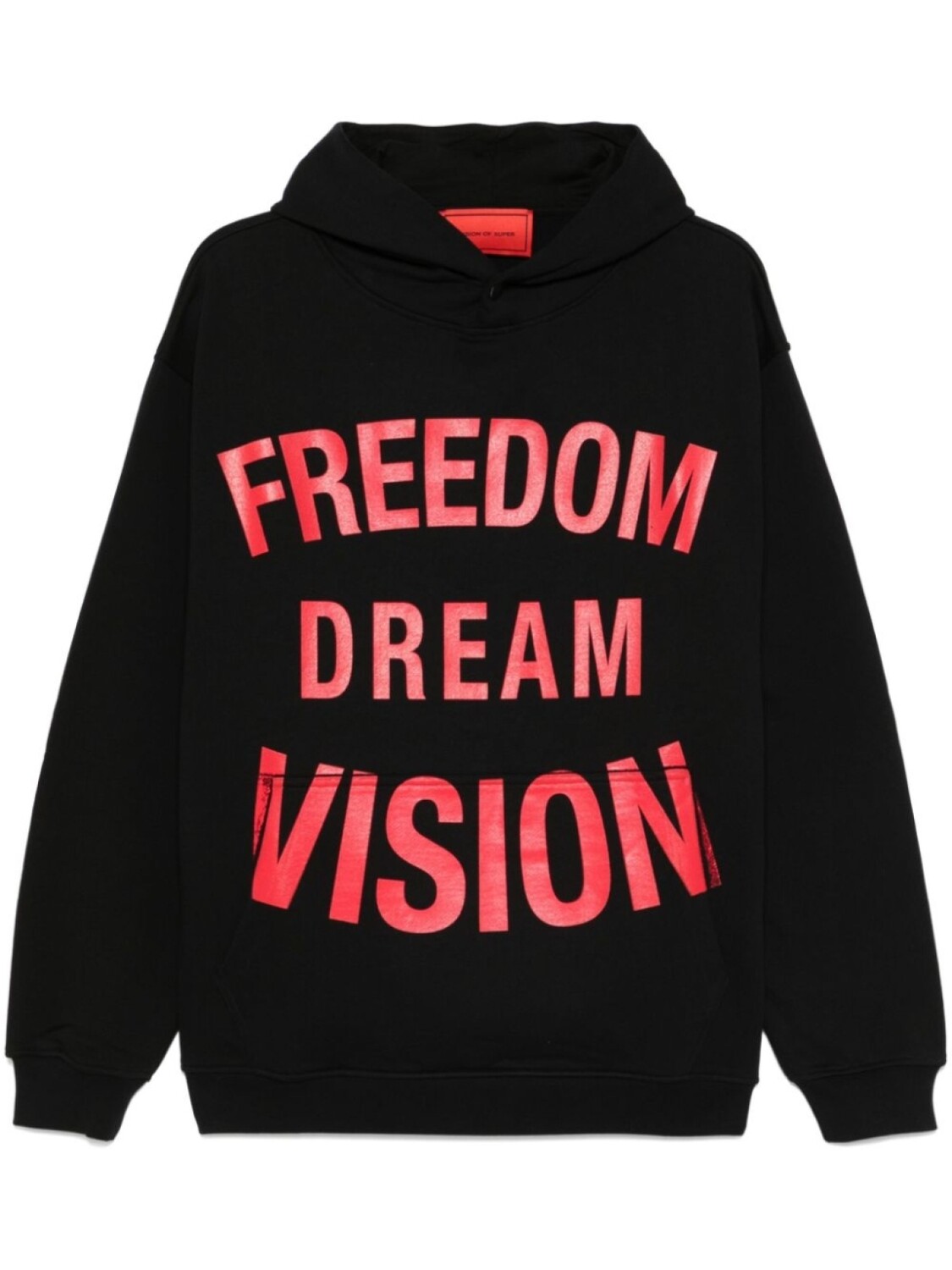 

Толстовка с принтом Freedom Vision Of Super, черный
