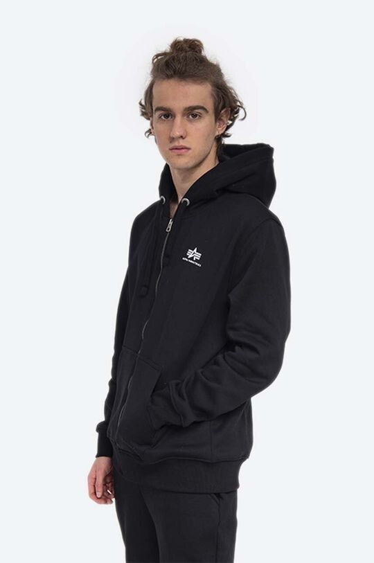 

Толстовка Basic Zip Hoody SL Alpha Industries, черный