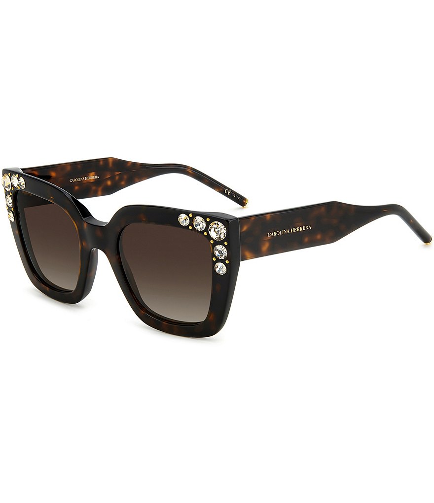 Carolina Herrera Женские квадратные солнцезащитные очки Her0130/s, коричневый