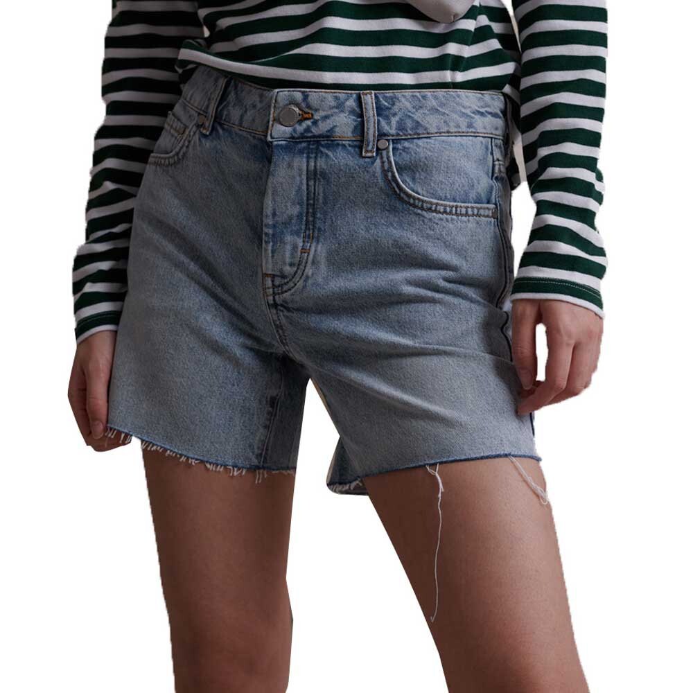 

Джинсовые шорты Superdry Mid Length, серый