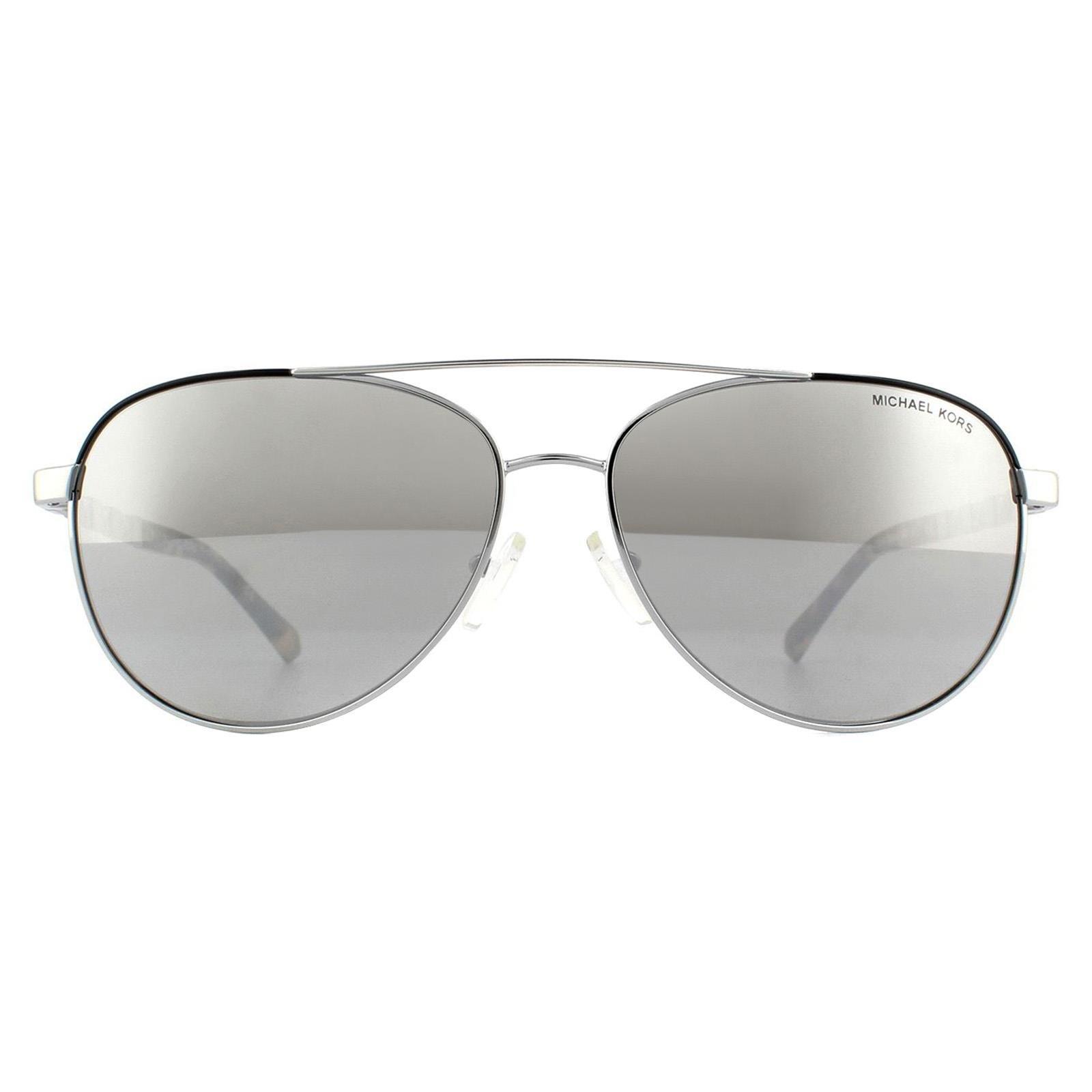 Серебристые зеркальные солнцезащитные очки-авиаторы Michael Kors, серебро qiqipp креативный магнитный магнит на холодильник san juan столица пуэрто рико сша