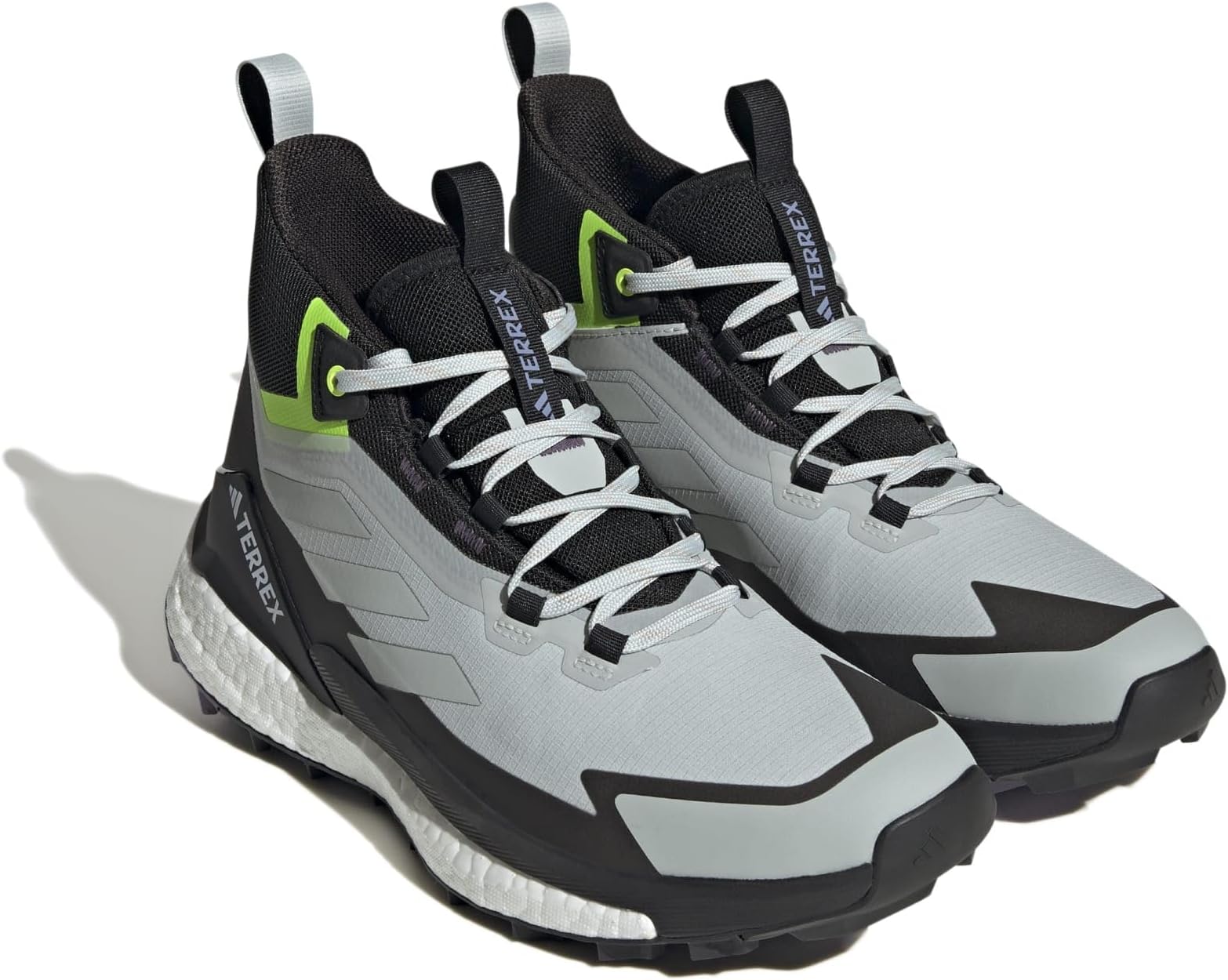 Походная обувь Terrex Free Hiker 2 GTX adidas, цвет Wonder Silver/Wonder Silver/Lucid Lemon