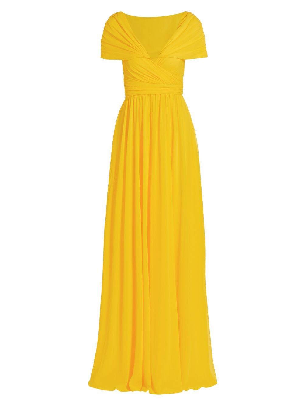 

Платье из жоржета с запахом Badgley Mischka