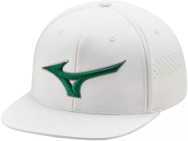 

Кепка для гольфа Mizuno Tour Flat Snapback, белый/зеленый