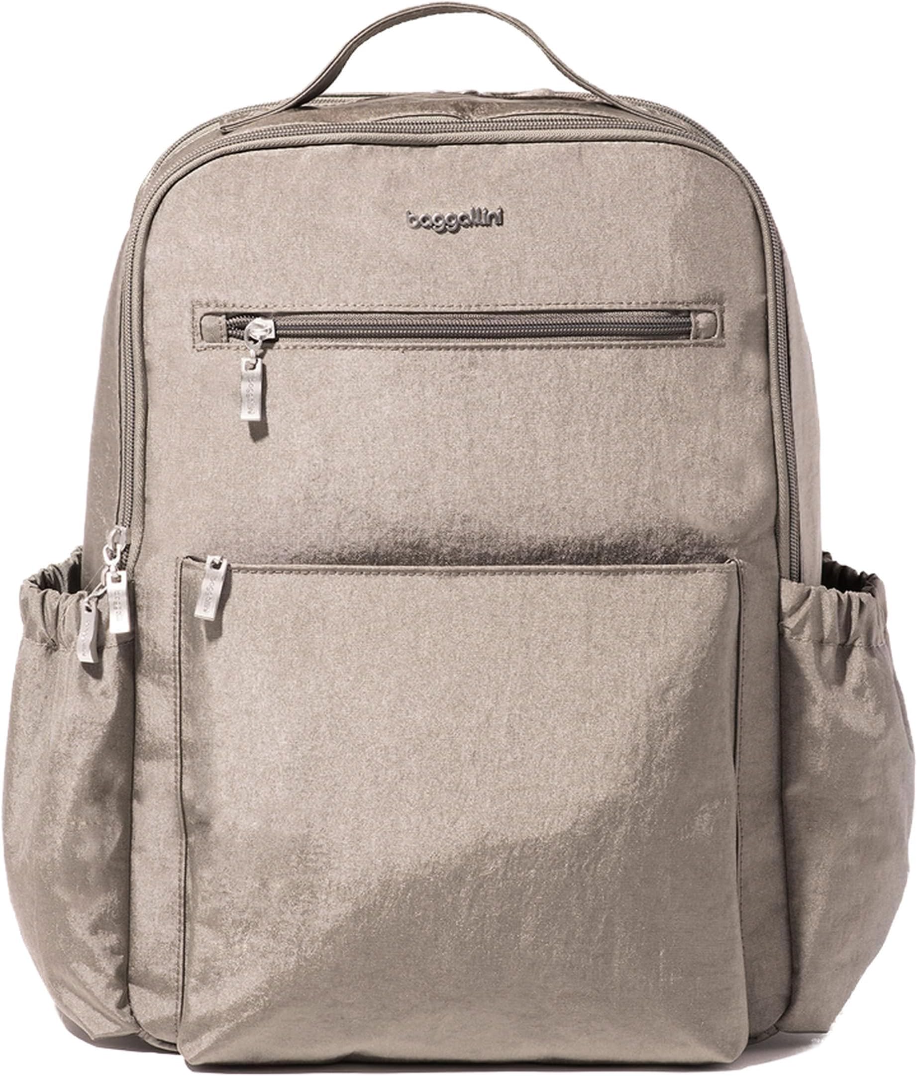 Рюкзак Tribeca Expandable Laptop Backpack Baggallini, цвет Sterling Shimmer