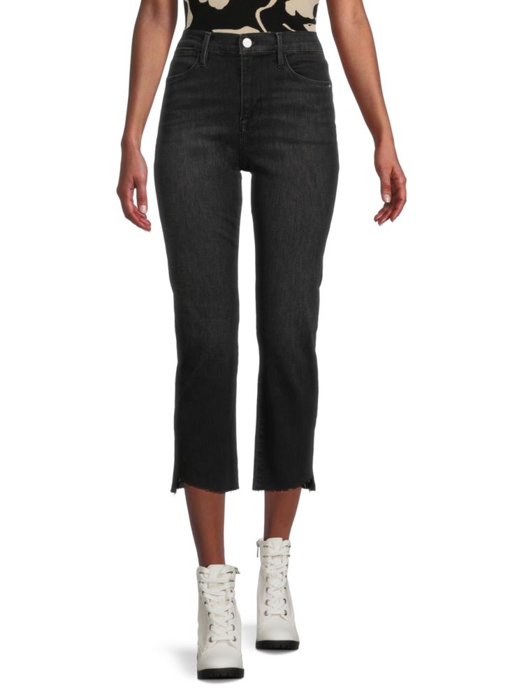 Прямые укороченные джинсы Tinsley со средней посадкой Frame, цвет Tinsley цена и фото