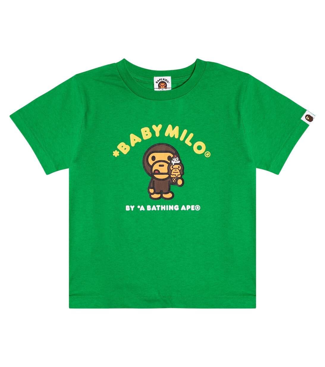 

Футболка Baby Milo из хлопкового джерси BAPE, зеленый