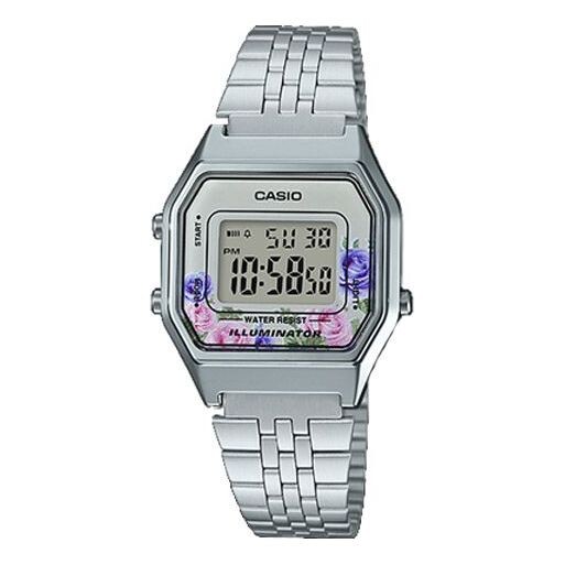 

Часы Casio Youth Vintage Digital Watch 'Silver Floral', цвет silver