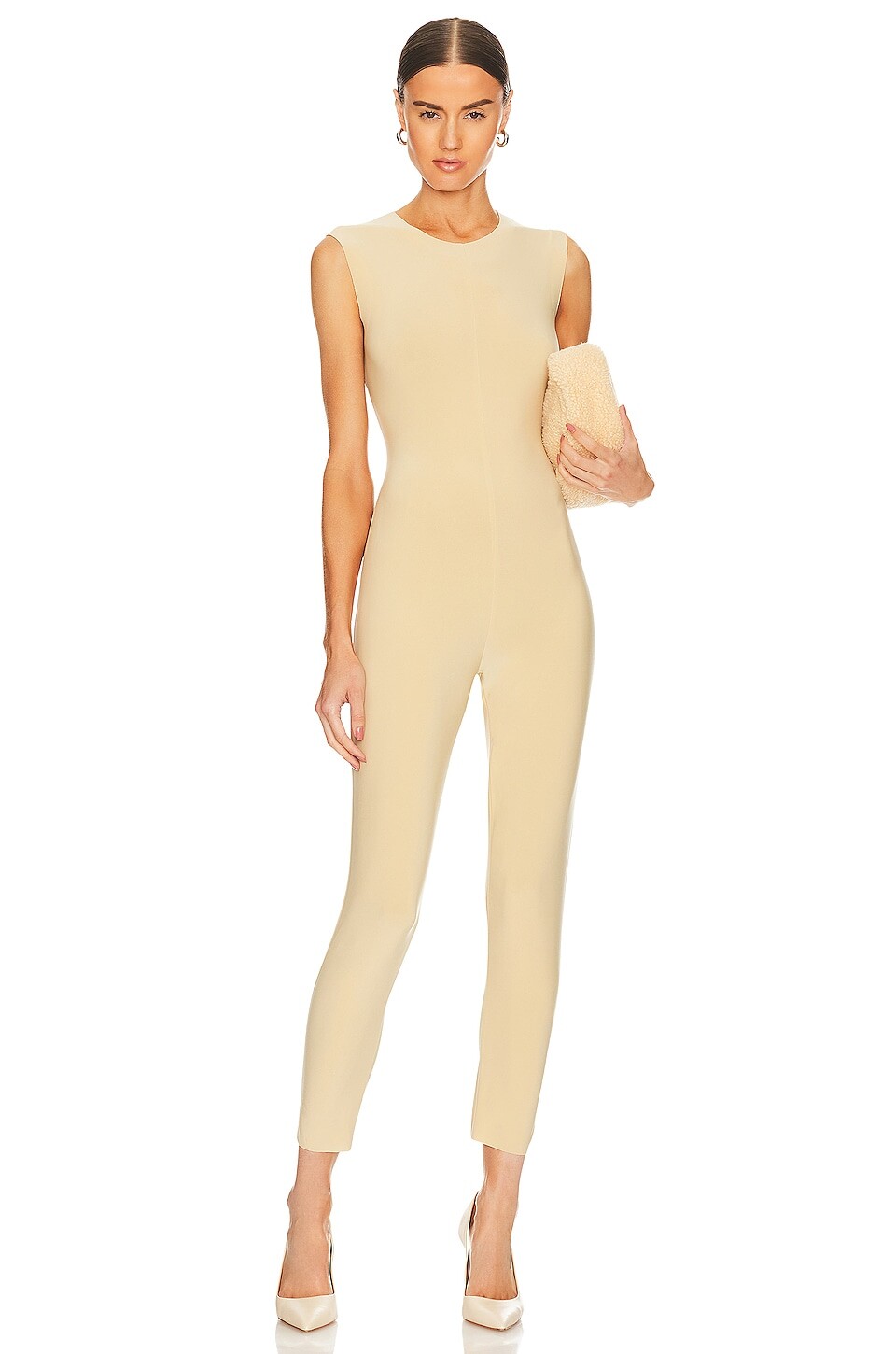 

Комбинезон Norma Kamali x REVOLVE Sleeveless Catsuit, цвет Blonde