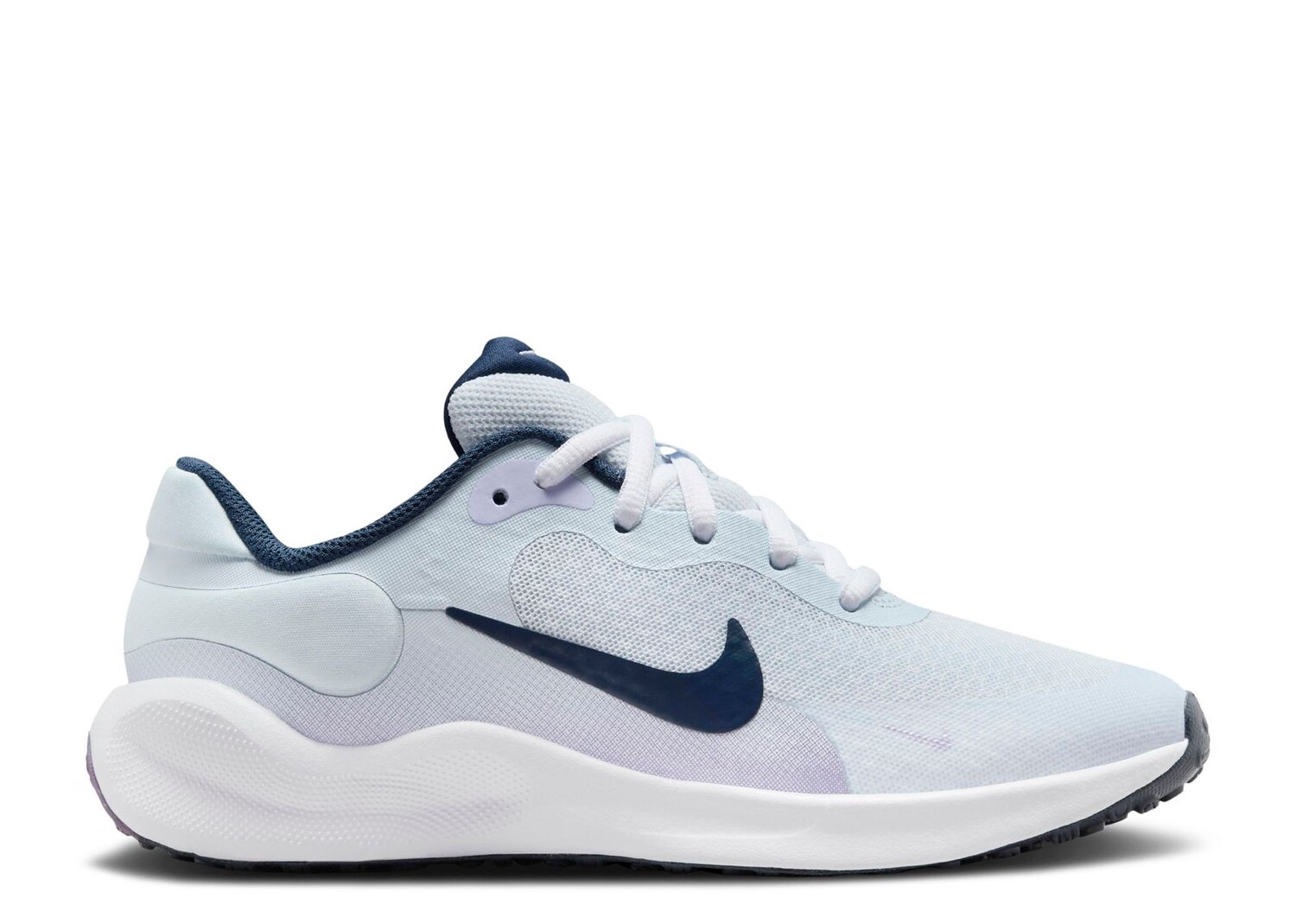 

Кроссовки Nike Revolution 7 Gs 'Football Grey Midnight Navy', серый