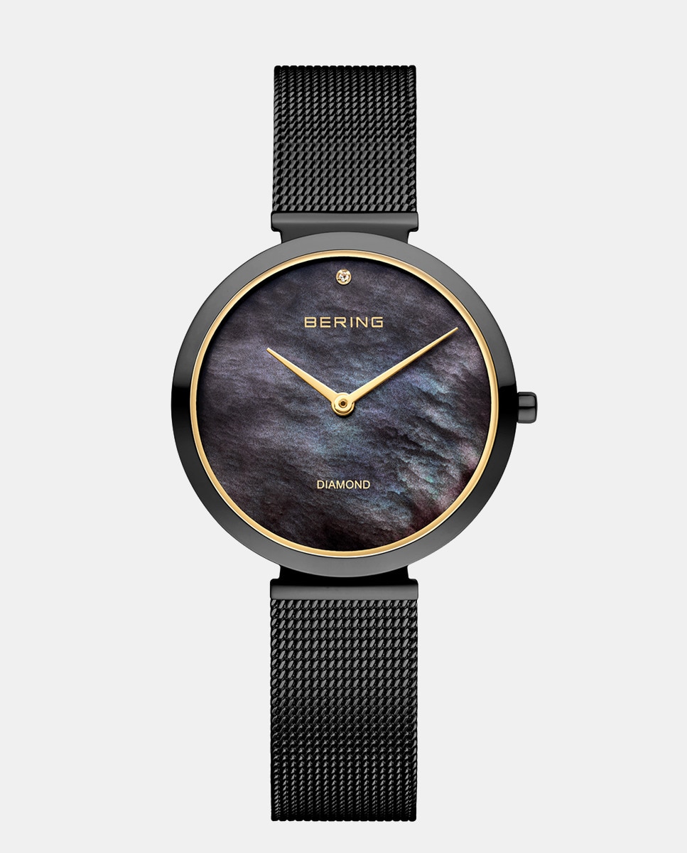 цена Classic 18132-132 Автоматические женские часы из черной стали Bering, черный