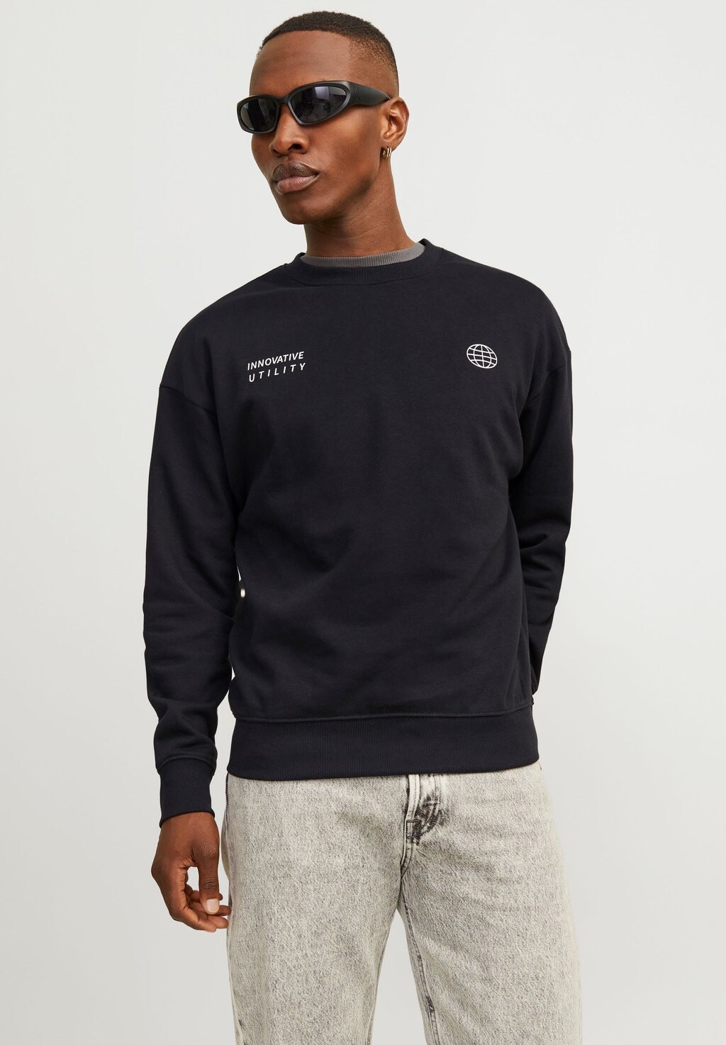 

Свитер Jcofluid Crew Neck Jack & Jones, черный