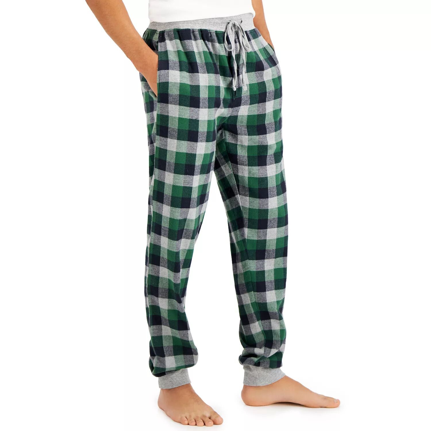 

Комплект из 2 фланелевых брюк для бега Big & Tall Hanes, зеленый