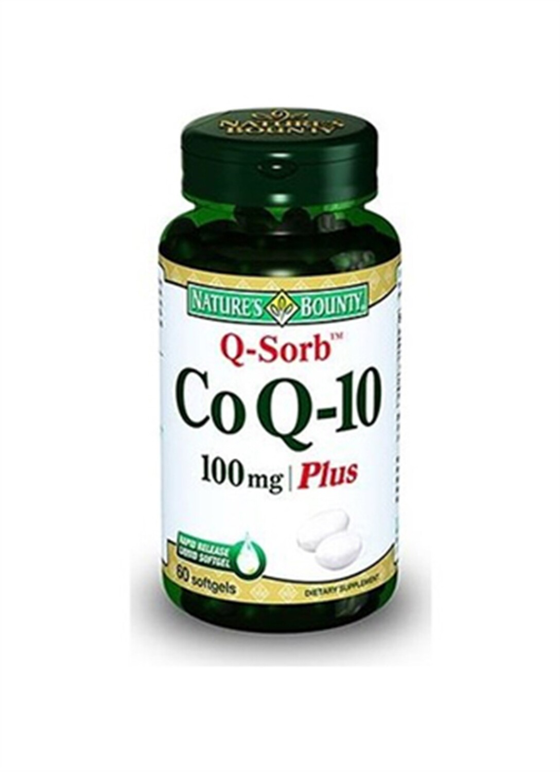 

Natures Bounty CoQ-10 100 мг плюс 60 мягких капсул NATURE'S BOUNTY