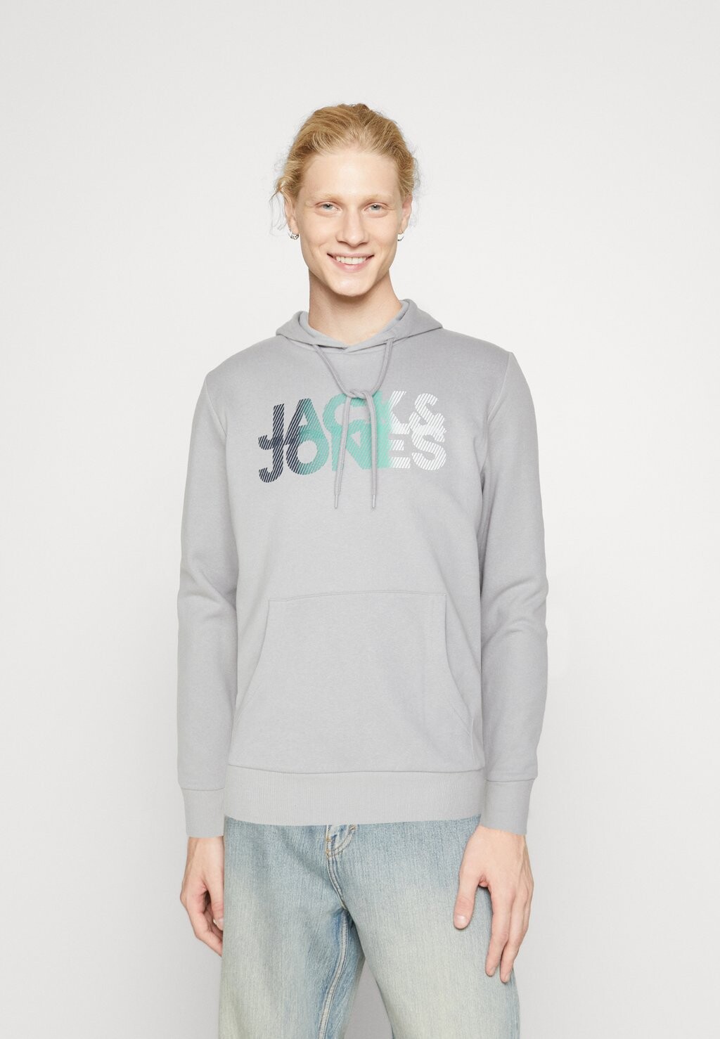 

Толстовка JCOSHADY HOOD Jack & Jones, светло-серый
