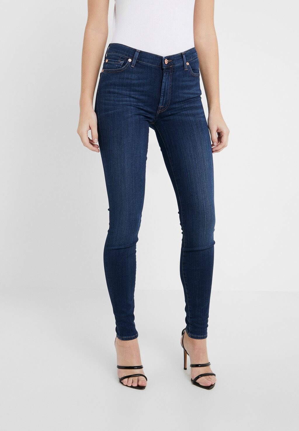 

Джинсы Skinny Fit 7 for all mankind ILLUSION LUXE LOVETORY, цвет mid blue