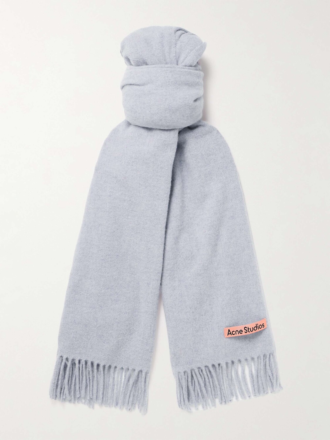 

Канадский шерстяной шарф с бахромой ACNE STUDIOS, сирень