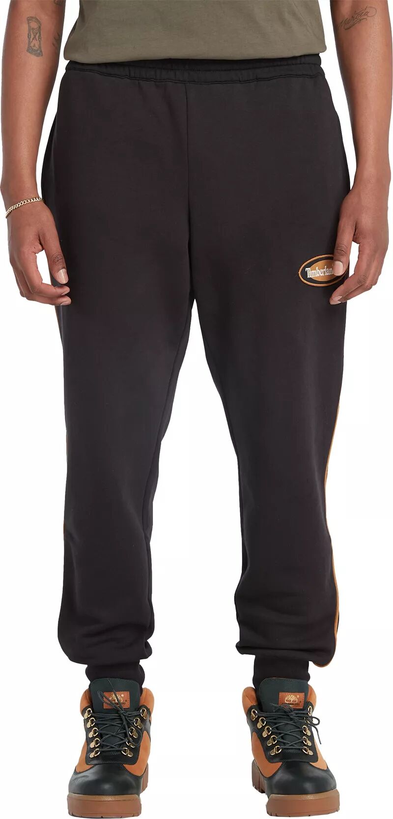 Мужские спортивные штаны Timberland с овальным логотипом, черный
