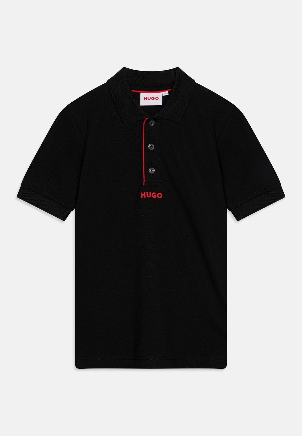 

Рубашка-поло SHORT SLEEVE HUGO Kids, цвет black