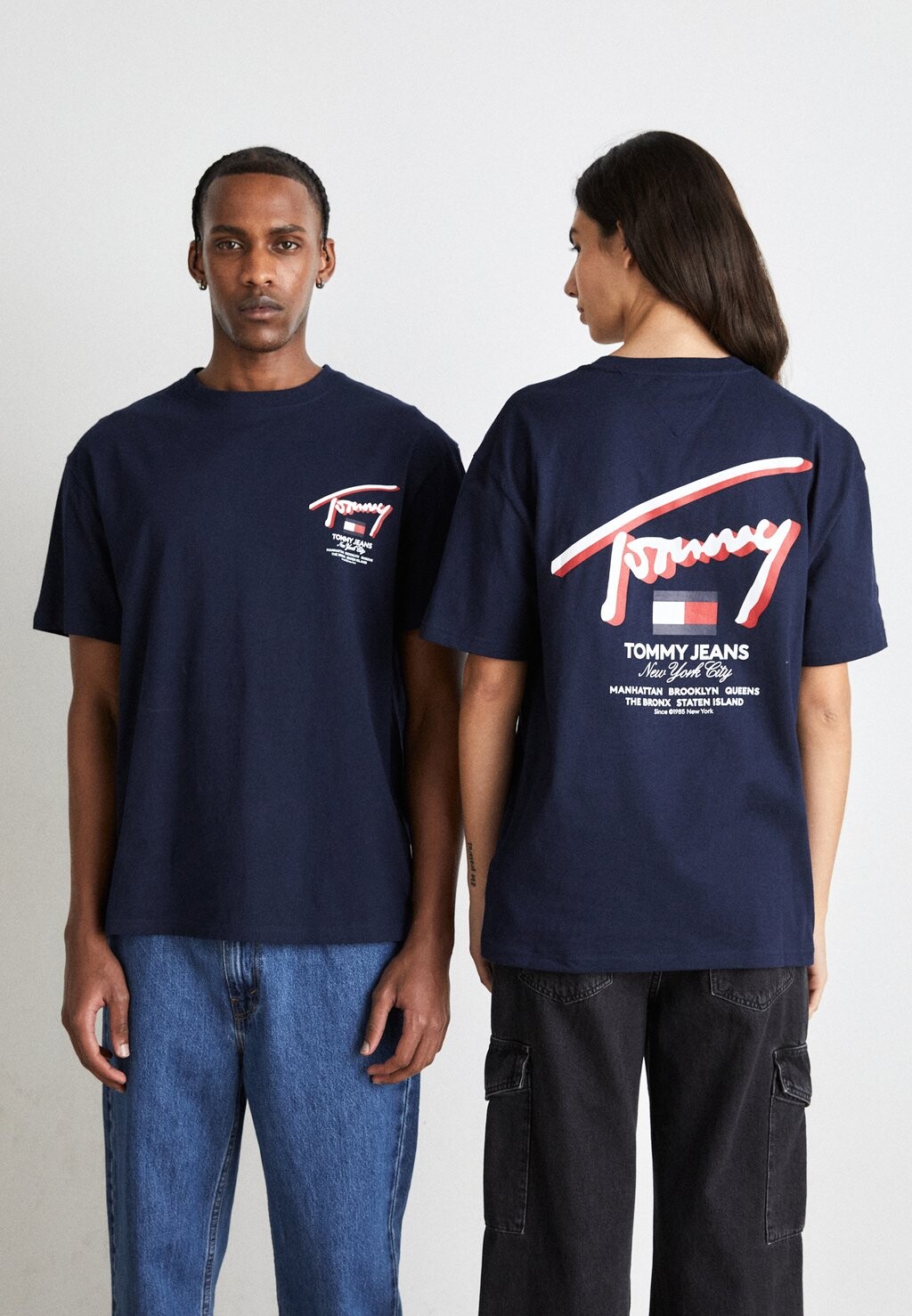 

Футболка с принтом Street Tee Unisex Tommy Jeans, цвет dark night navy