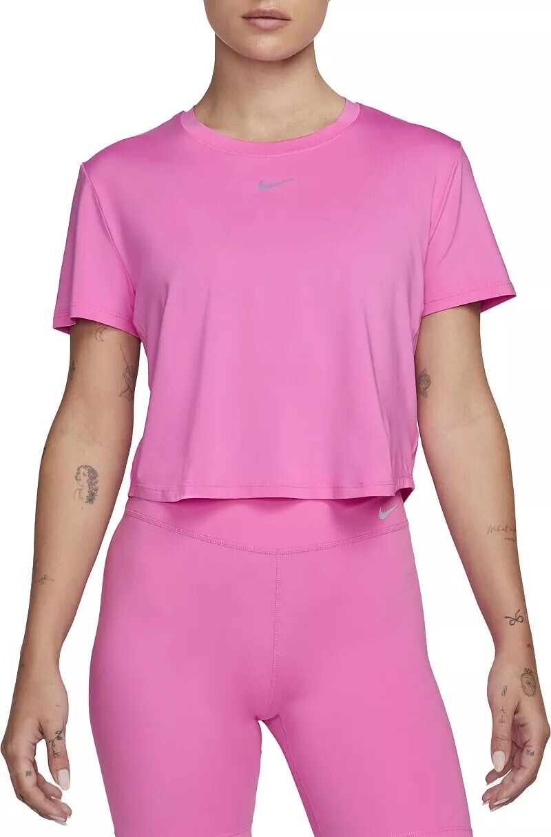 

Женский укороченный топ с короткими рукавами Nike One Classic Dri-FIT