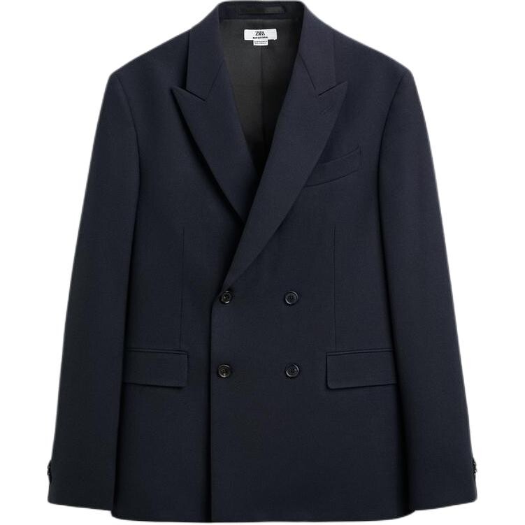 

Деловой костюм мужской синий Zara, синий