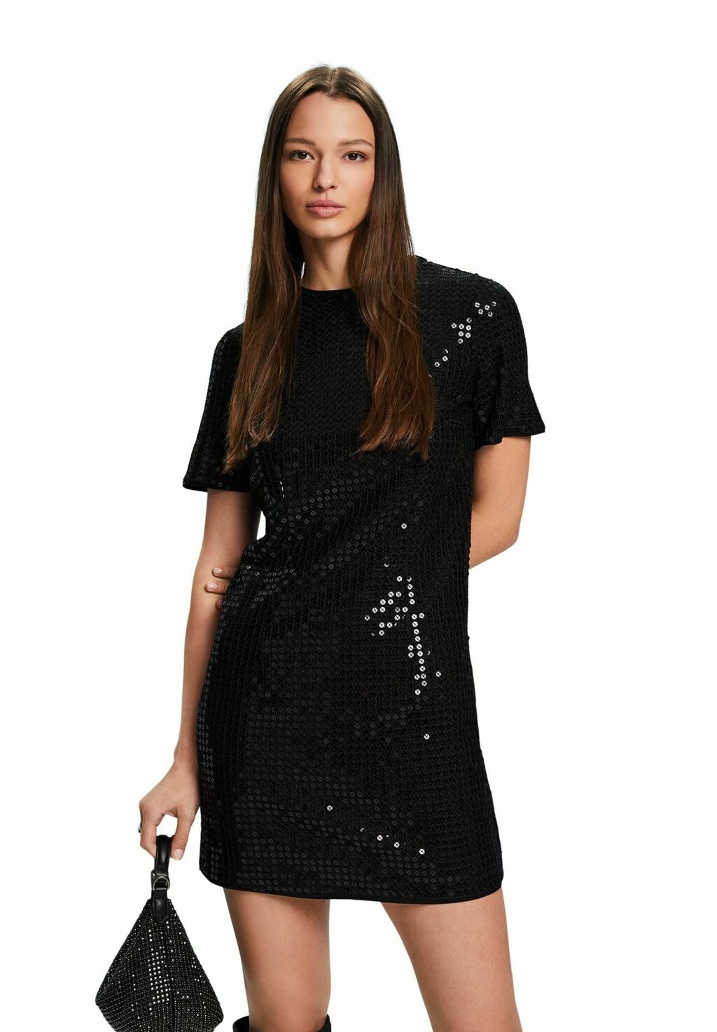 

Коктейльное/праздничное платье MIT PAILLETTEN Esprit, цвет black