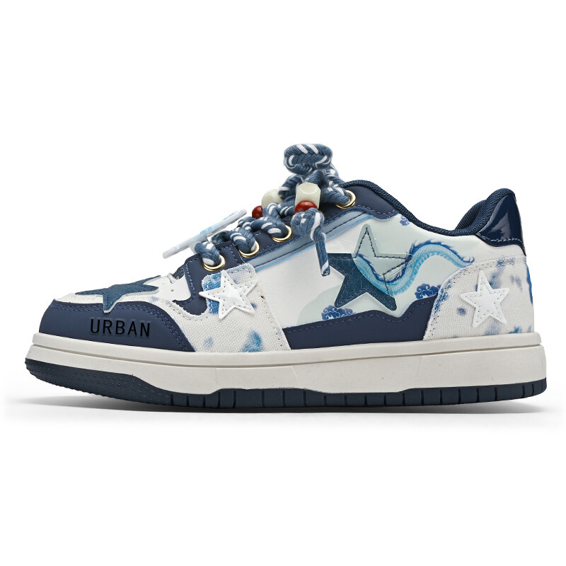 

Кроссовки URBAN AUTHENTIC Skateboarding Shoes Unisex Low-top Blue/white, синий