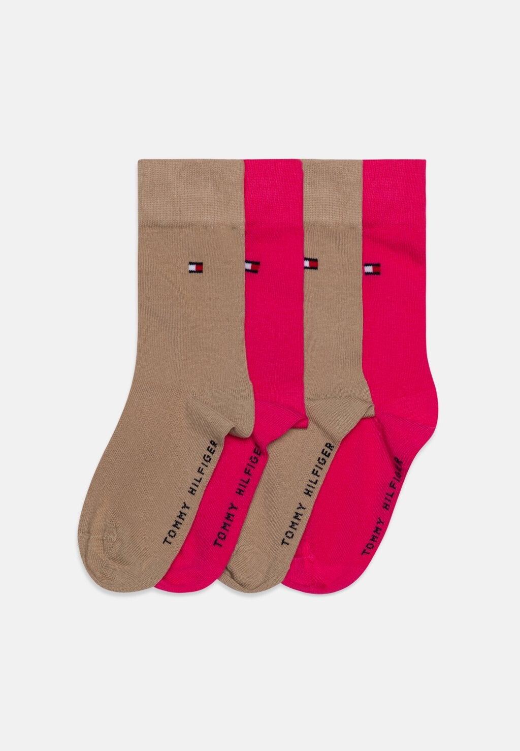 

Носки Sock Basic 4 Pack Tommy Hilfiger, цвет pink combo
