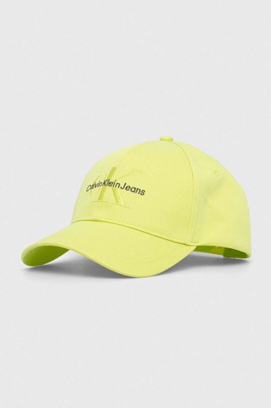 

Хлопковая бейсболка Calvin Klein Jeans, зеленый