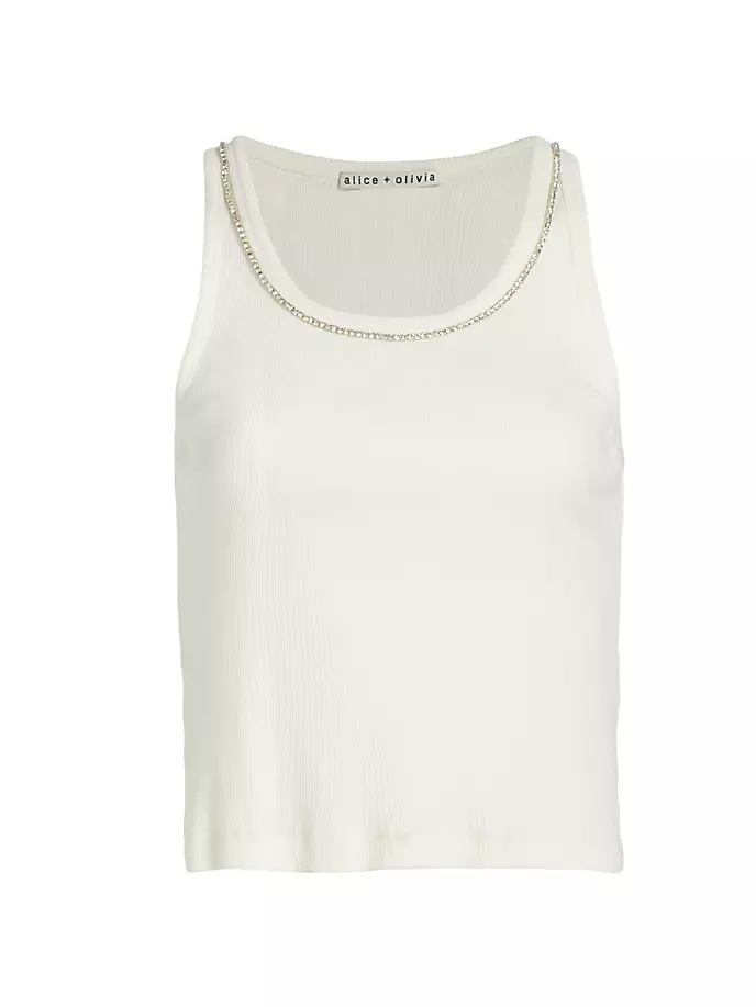 

Украшенная майка Allen Alice + Olivia, цвет off white